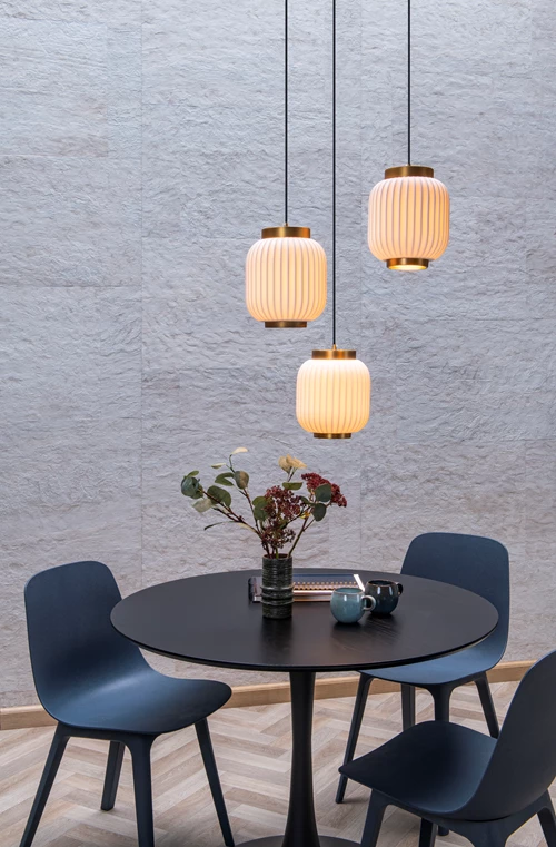 Lucide GOSSE - Hanglamp - 3xE27 - Wit - sfeer 1